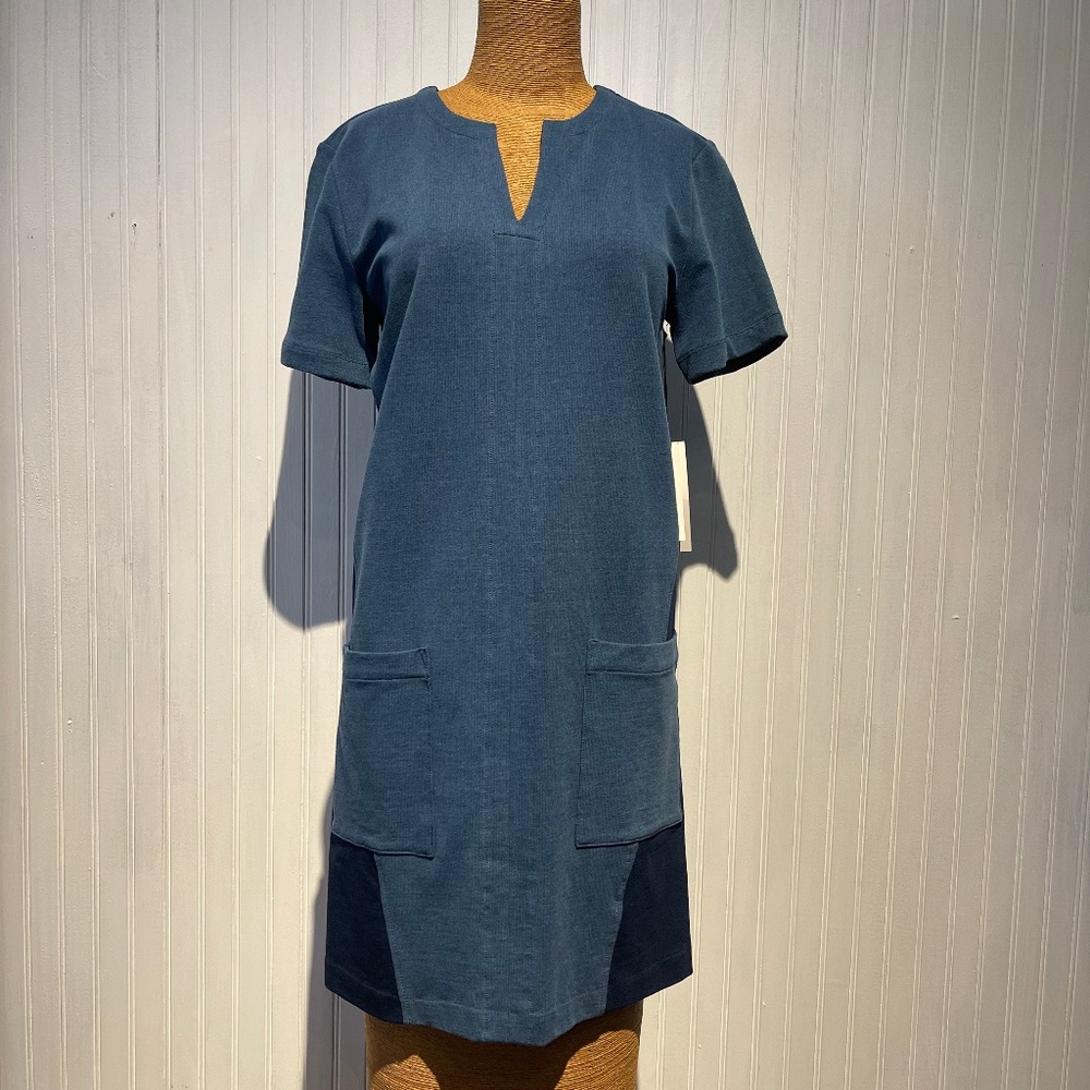 Denim Color Block Dress